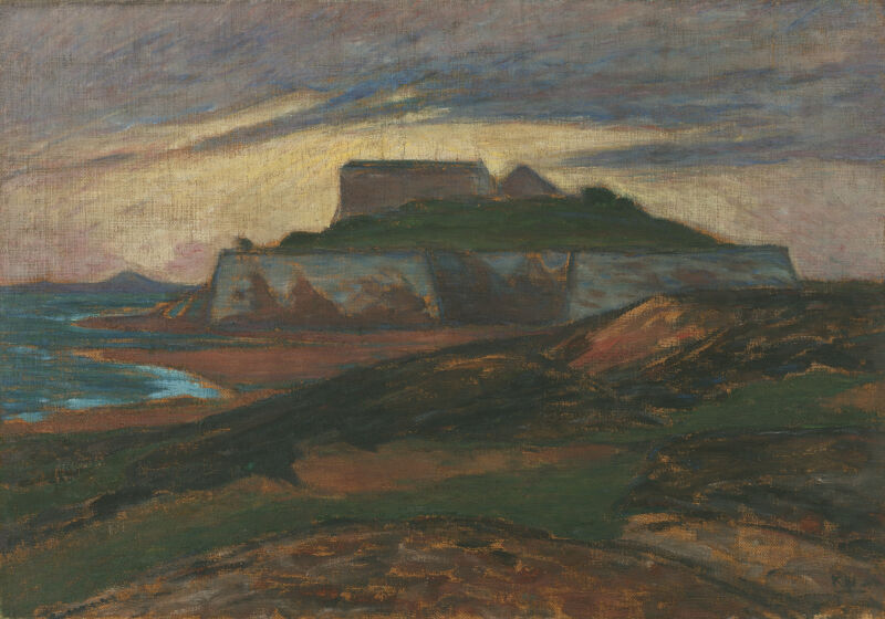 Karl Norström, <em>Varbergs fäste</em>, 1893, olja på duk, Prins Eugens Waldemarsudde.