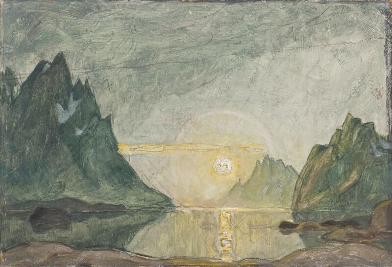 Anna Boberg (1864–1935)
Midnattssol. Studie från Nordlandet, odat, Nationalmuseum
Foto: Bodil Karlsson