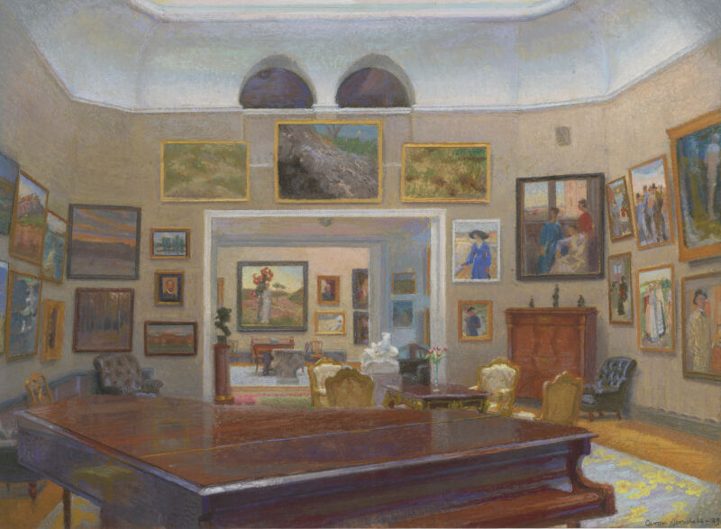 Aron Jerndahl, Thielska Galleriet, interiör, 1929, Thielska Galleriet. Foto: Per Myrehed